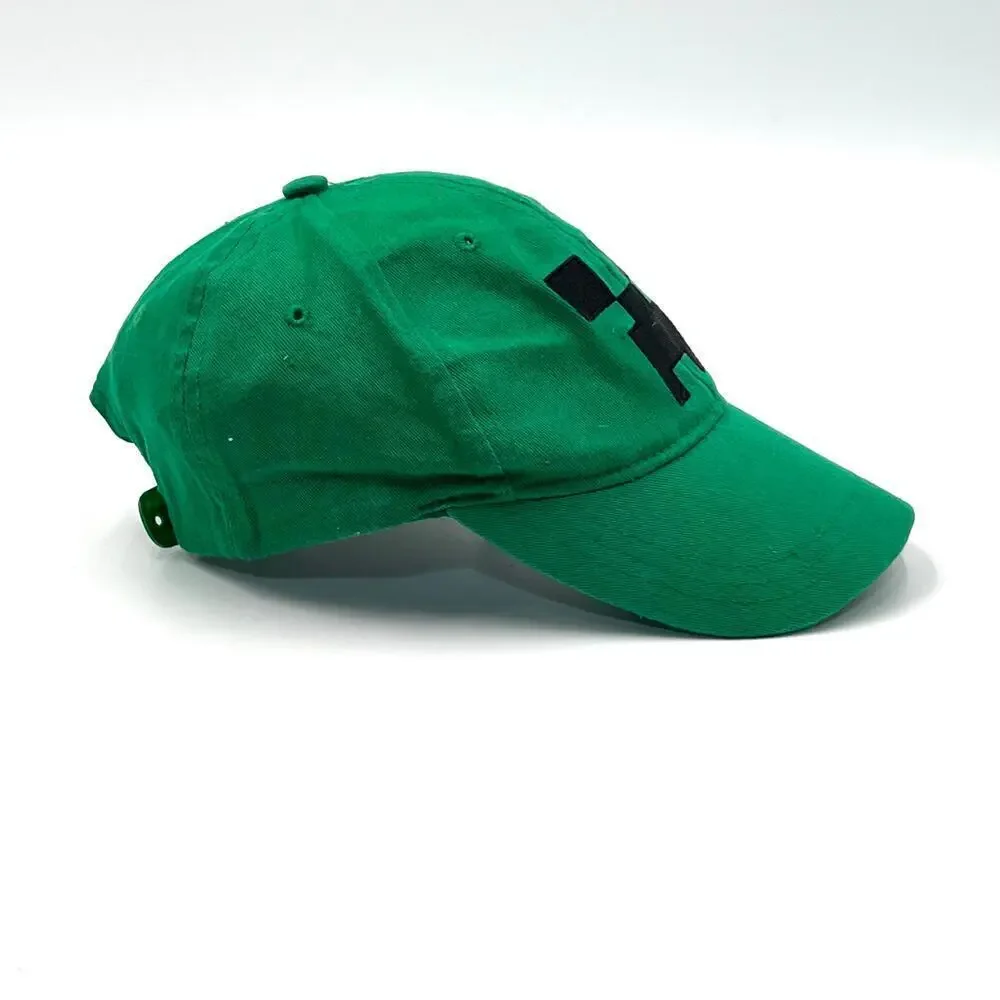 Minecraft Creeper Hat Boys Youth OS Green Snapback Cap Mojang Jinx Video Game